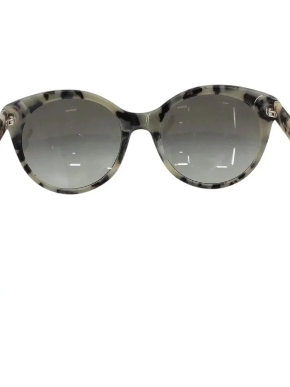 PRADA Leopard Sunglasses Plastic Black Auth am11163A